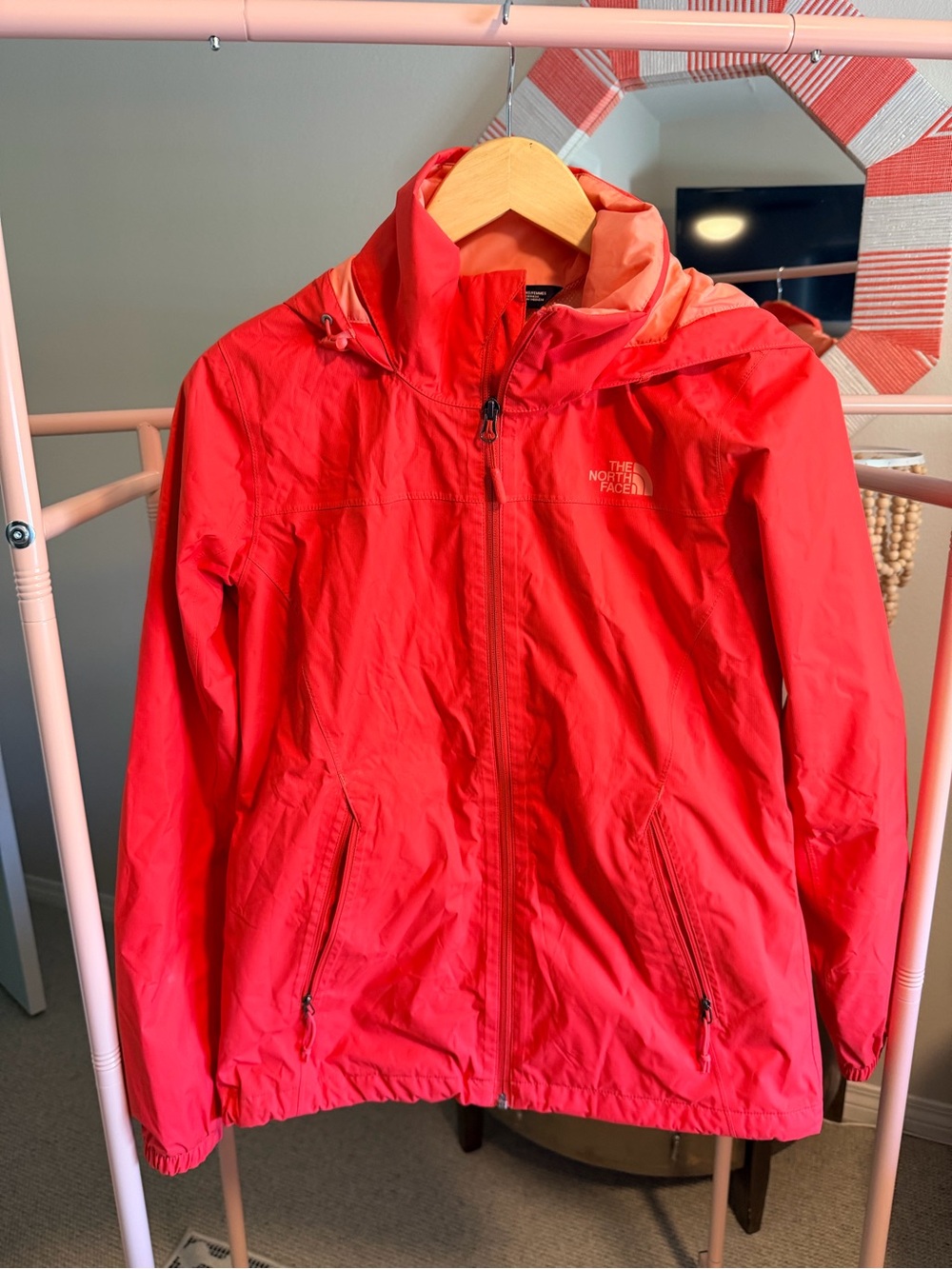 The North Face Women’s Bright Coral Rain Jacket